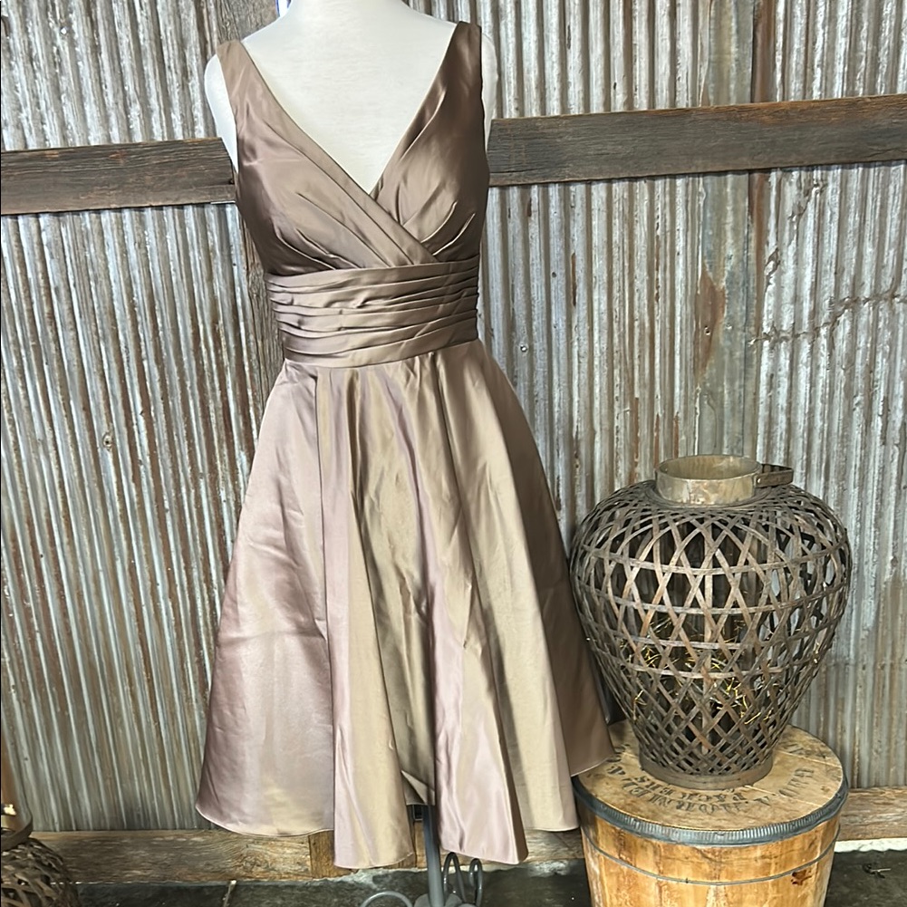Stunning Bill Levkoff Bronze Gown